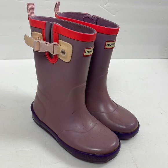 Hunter Shoes Multi Color Rubber Rain Boots Flawed Uk Size Us Sz 12